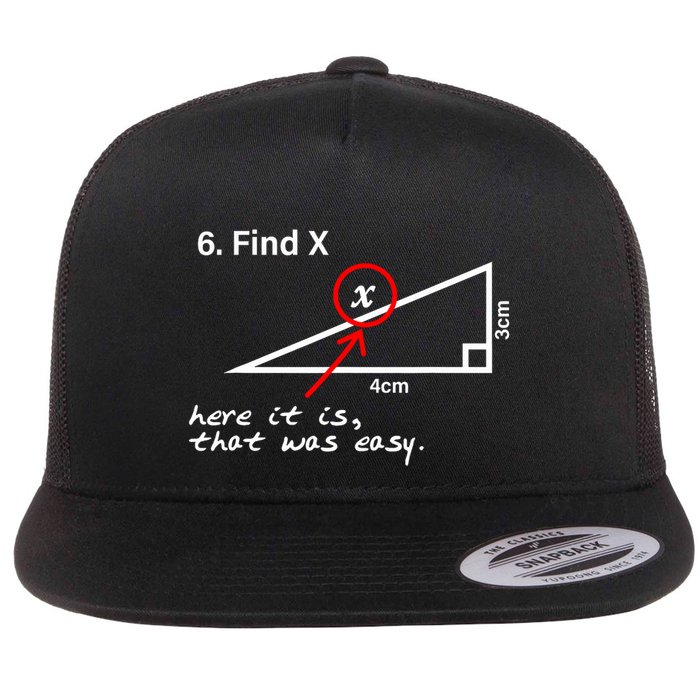Find X Here It Is That Was Easy Flat Bill Trucker Hat