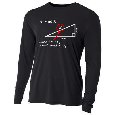 Find X Here It Is That Was Easy Cooling Performance Long Sleeve Crew