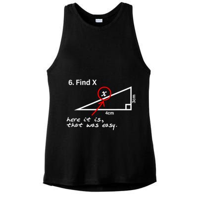 Find X Here It Is That Was Easy Ladies PosiCharge Tri-Blend Wicking Tank