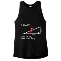 Find X Here It Is That Was Easy Ladies PosiCharge Tri-Blend Wicking Tank