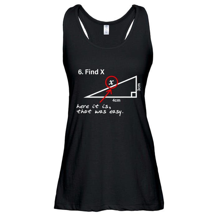 Find X Here It Is That Was Easy Ladies Essential Flowy Tank