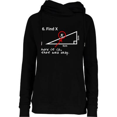 Find X Here It Is That Was Easy Womens Funnel Neck Pullover Hood