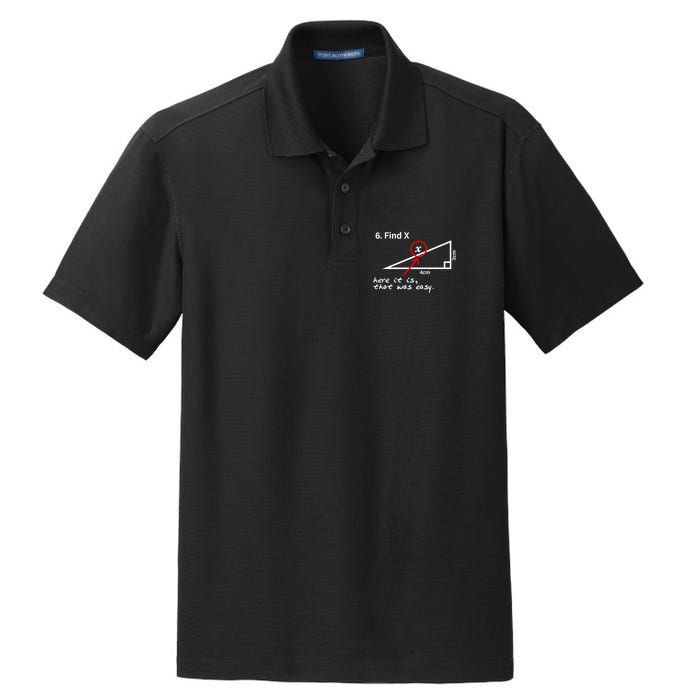 Find X Here It Is That Was Easy Dry Zone Grid Polo