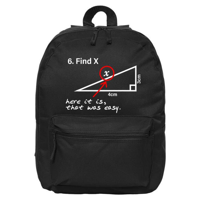 Find X Here It Is That Was Easy 16 in Basic Backpack