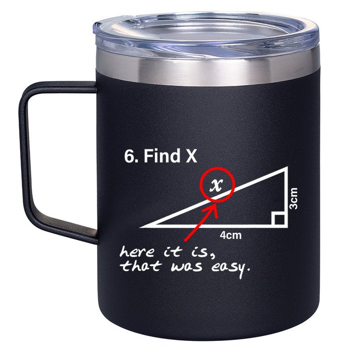 Find X Here It Is That Was Easy 12oz Stainless Steel Coffee Mug
