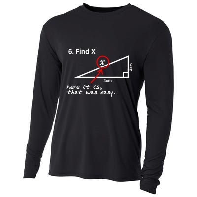 Find X Here It Is That Was Easy Cooling Performance Long Sleeve Crew