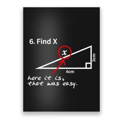 Find X Here It Is That Was Easy Poster