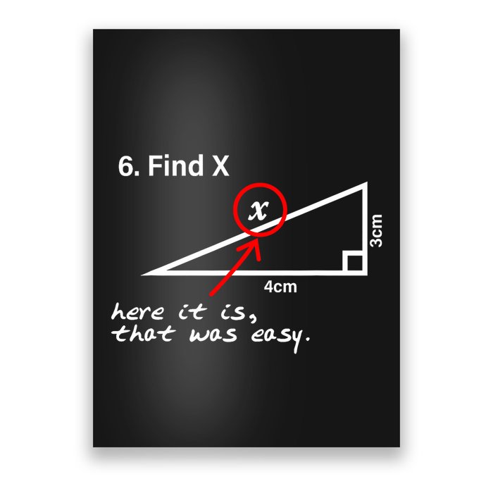 Find X Here It Is That Was Easy Poster