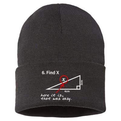 Find X Here It Is That Was Easy Sustainable Knit Beanie
