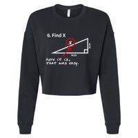 Find X Here It Is That Was Easy Cropped Pullover Crew