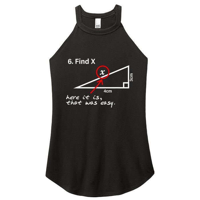 Find X Here It Is That Was Easy Women's Perfect Tri Rocker Tank