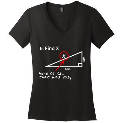 Find X Here It Is That Was Easy Women's V-Neck T-Shirt