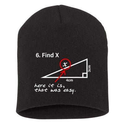 Find X Here It Is That Was Easy Short Acrylic Beanie