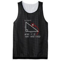 Find X Here It Is That Was Easy Funny Math Student Teacher Mesh Reversible Basketball Jersey Tank