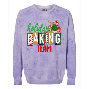 Funny Xmas Holiday Baking Team Christmas Costume Colorblast Crewneck Sweatshirt