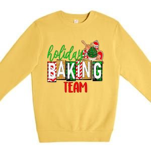 Funny Xmas Holiday Baking Team Christmas Costume Premium Crewneck Sweatshirt