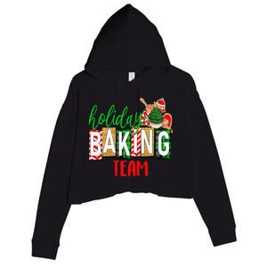 Funny Xmas Holiday Baking Team Christmas Costume Crop Fleece Hoodie