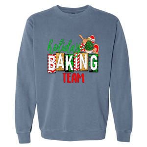 Funny Xmas Holiday Baking Team Christmas Costume Garment-Dyed Sweatshirt