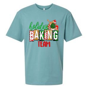 Funny Xmas Holiday Baking Team Christmas Costume Sueded Cloud Jersey T-Shirt