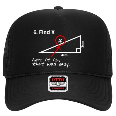 Find X Here It Is That Was Easy Funny Math Lover Trucker Hat