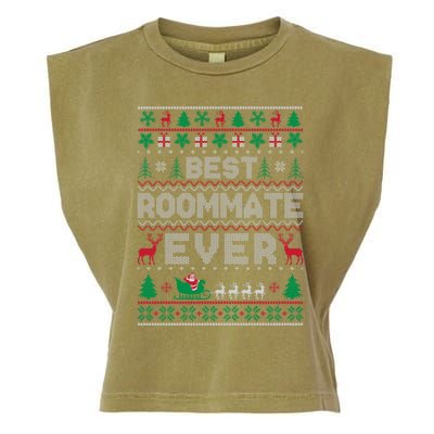 Funny Xmas Holiday Best Roommate Ever Ugly Christmas Sweater Meaningful Gift Garment-Dyed Women's Muscle Tee