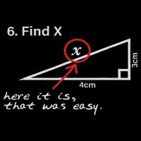 Find X Here It Is That Was Easy Funny Math Lover 16 in Basic Backpack