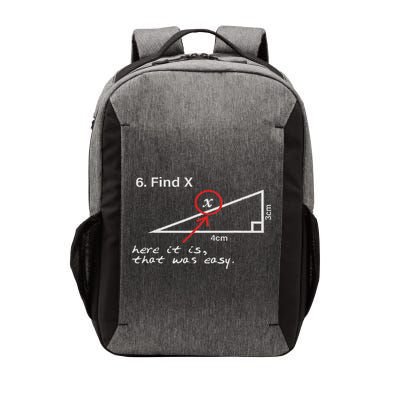 Find X Here It Is That Was Easy Funny Math Lover Vector Backpack