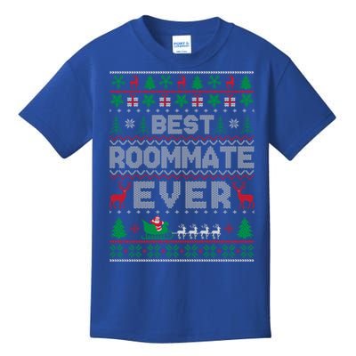 Funny Xmas Holiday Best Roommate Ever Ugly Christmas Sweater Gift Kids T-Shirt