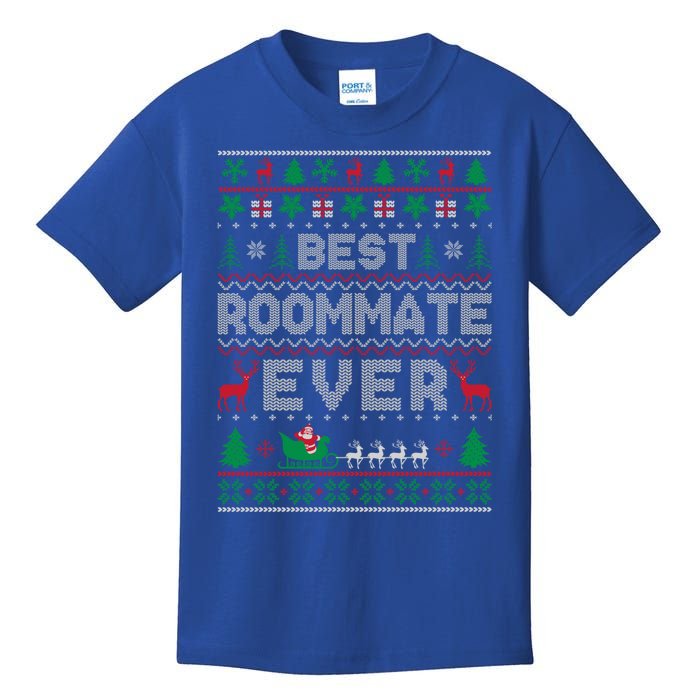 Funny Xmas Holiday Best Roommate Ever Ugly Christmas Sweater Gift Kids T-Shirt