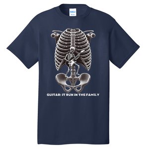 Funny Xray Halloween Costume Rib Cage Skeleton Dog Guitar Tall T-Shirt