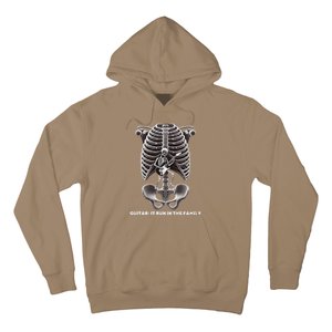 Funny Xray Halloween Costume Rib Cage Skeleton Dog Guitar Hoodie