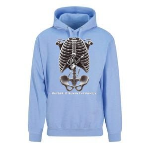 Funny Xray Halloween Costume Rib Cage Skeleton Dog Guitar Unisex Surf Hoodie