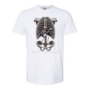 Funny Xray Halloween Costume Rib Cage Skeleton Dog Guitar Softstyle CVC T-Shirt