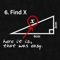Find X Here It Is That Was Easy Funny Math Lover Ladies PosiCharge Tri-Blend Wicking Tank