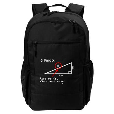 Find X Here It Is That Was Easy Funny Math Lover Backpack
