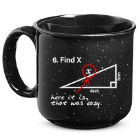 Find X Here It Is That Was Easy Funny Math Lover 15oz Campfire Ceramic Mug