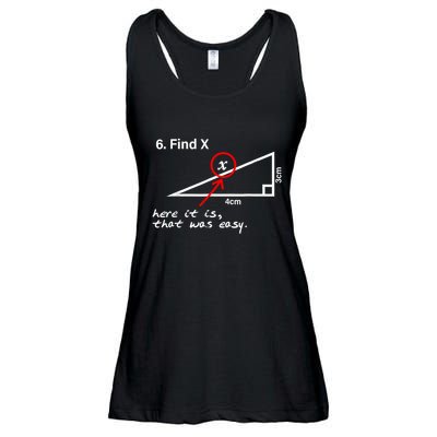 Find X Here It Is That Was Easy Funny Math Lover Ladies Essential Flowy Tank