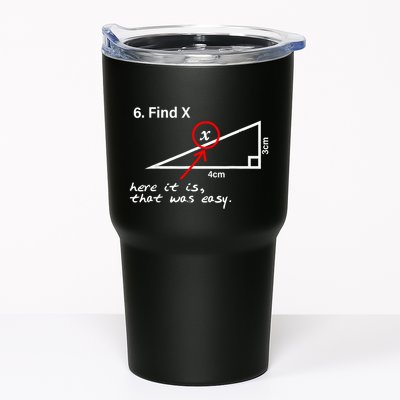 Find X Here It Is That Was Easy Funny Math Lover Tumbler
