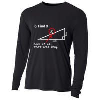 Find X Here It Is That Was Easy Funny Math Lover Cooling Performance Long Sleeve Crew