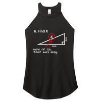 Find X Here It Is That Was Easy Funny Math Lover Women's Perfect Tri Rocker Tank