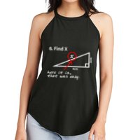 Find X Here It Is That Was Easy Funny Math Lover Women's Perfect Tri Rocker Tank