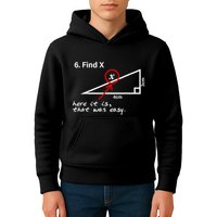 Find X Here It Is That Was Easy Funny Math Lover Kids Hoodie