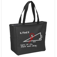 Find X Here It Is That Was Easy Funny Math Lover Zip Tote Bag