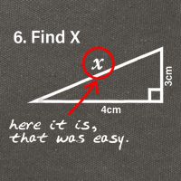 Find X Here It Is That Was Easy Funny Math Lover Cotton Canvas Backpack