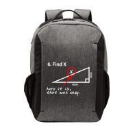 Find X Here It Is That Was Easy Funny Math Lover Vector Backpack