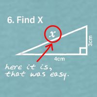 Find X Here It Is That Was Easy Funny Math Lover Sueded Cloud Jersey T-Shirt