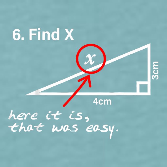 Find X Here It Is That Was Easy Funny Math Lover Sueded Cloud Jersey T-Shirt