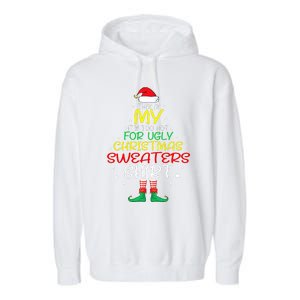 Funny Xmas It's Too Hot For Ugly Christmas  Garment-Dyed Fleece Hoodie