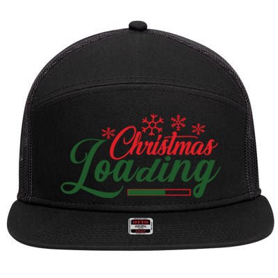 Funny Xmas Is Coming Santa Claus Stocking Stuffer Christmas Gift 7 Panel Mesh Trucker Snapback Hat