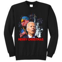 Funny Xmas Joe Biden Merry Christmas Funny 4th Of July Sweatshirt